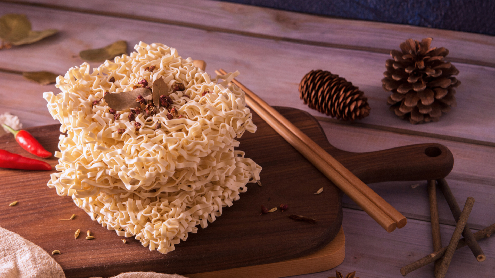 Master Spicy Soul Stirring Taiwanese Garlic Flavored Noodles.